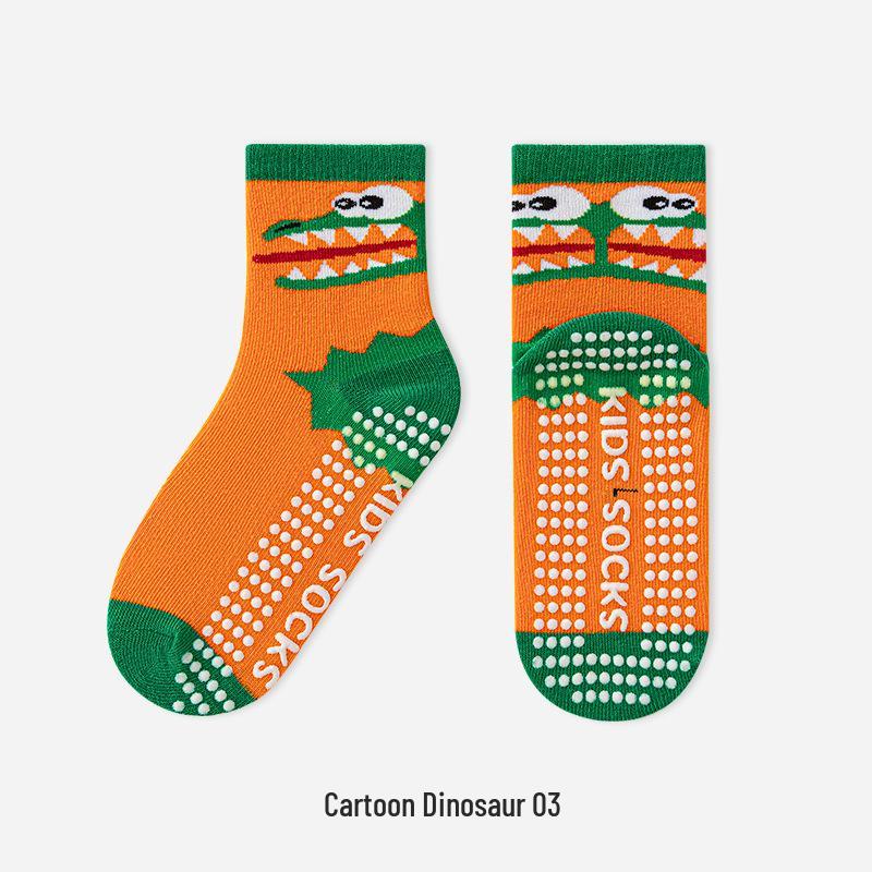 Trendy Anti-slip Mid-calf Socks for Men, Women, and Children - Ideal for Home, Indoor, Sports, and Trampoline Activities