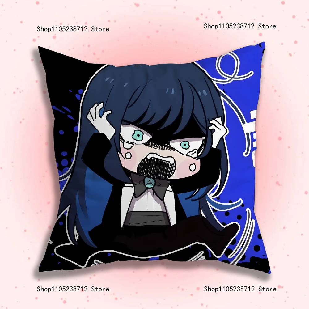 A-AdoS Anime Cute Pillow Case For Sofa Decor Car Office Room Printing Cushion Cover Decorations and Protector