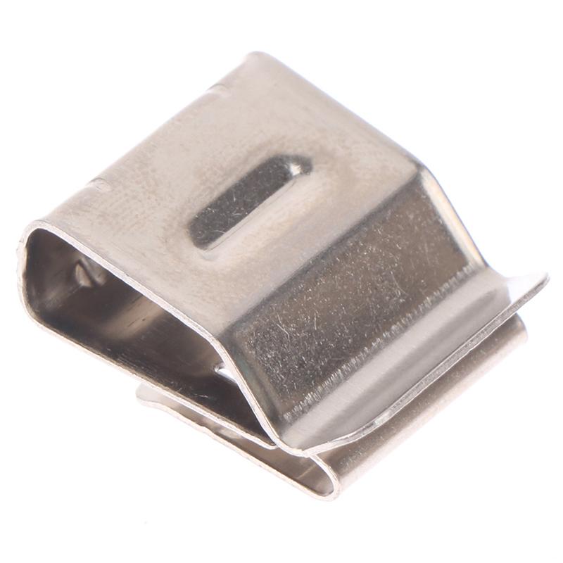 10Pcs Solar Panel Cable Clips Stainless Steel Pv Wire Clip Locking Clamps For 4 Square 2-Wire Cable Wiring Accessories