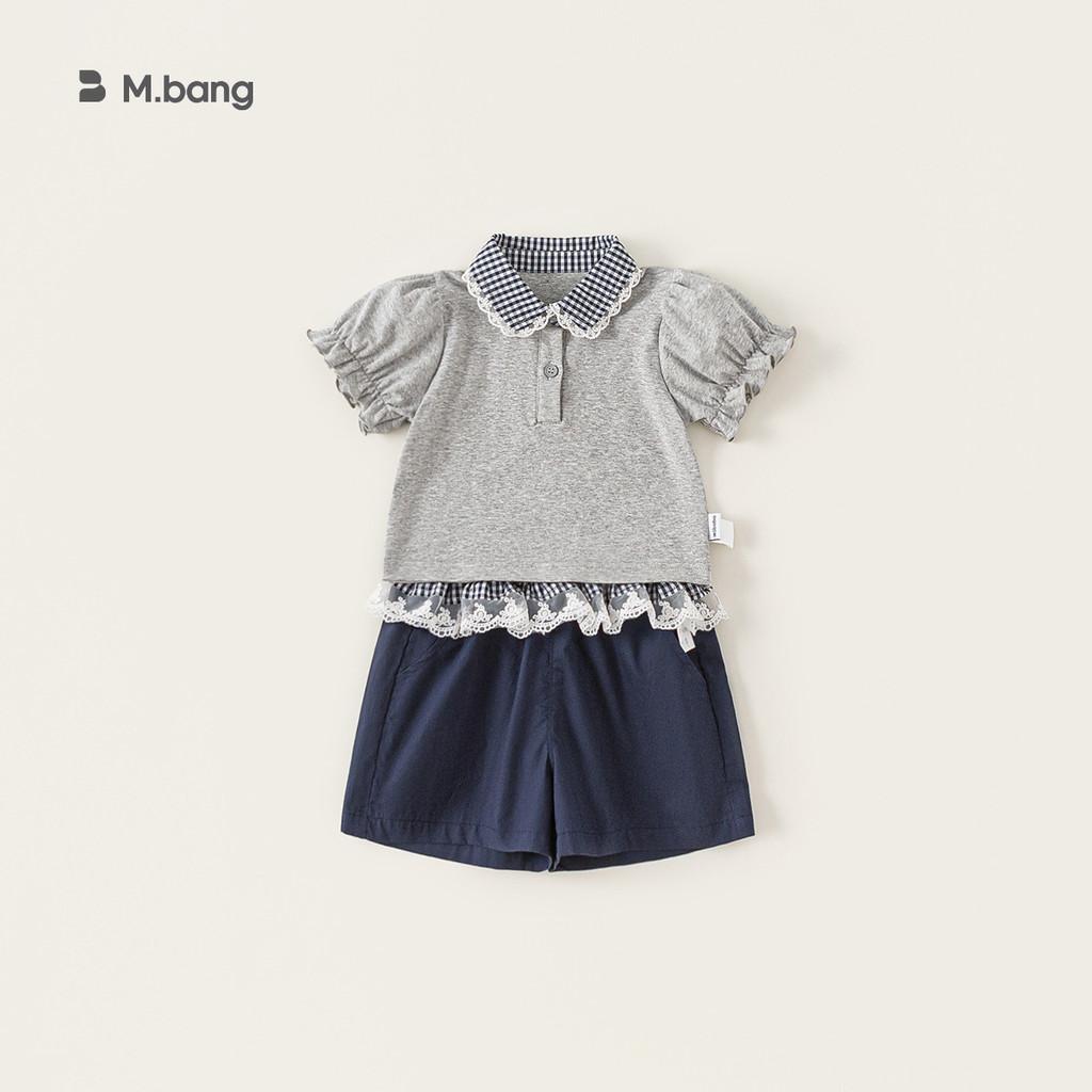

Летний комплект для детей из хлопка в клетку с коротким рукавом и отделкой рюшами для детей 3-8 лет 80cm