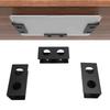 Under Desk Laptop Mount Aluminum Alloy Metal Under Desk Shelf Device Holder with Anti Scratch Silicone for Laptop TV Box