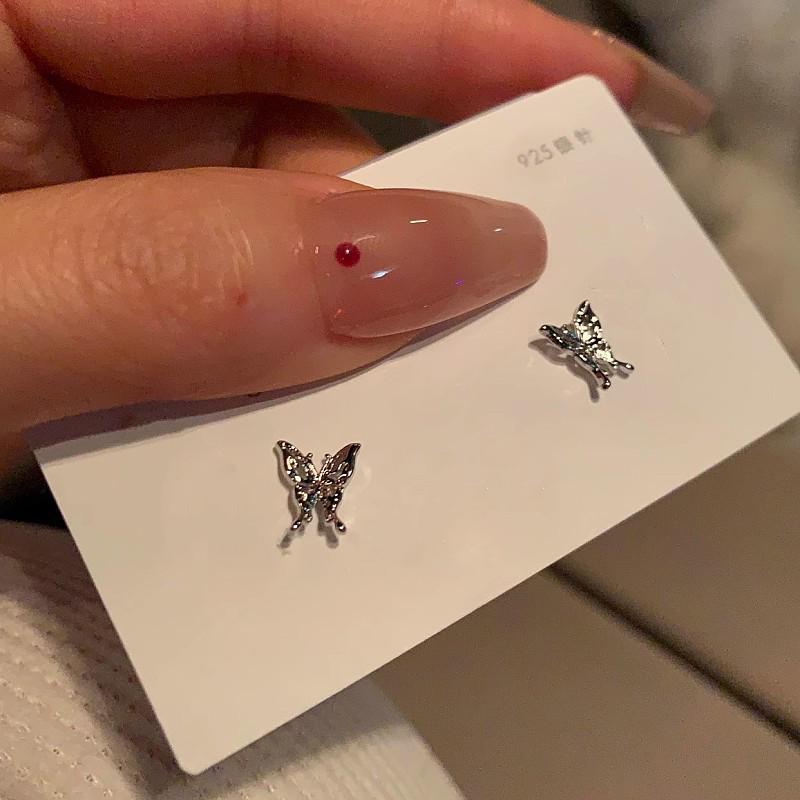 Liquid Butterfly 6-Piece Stud Earring Set: 2024 Trendy High-End Ear Jewelry for Women