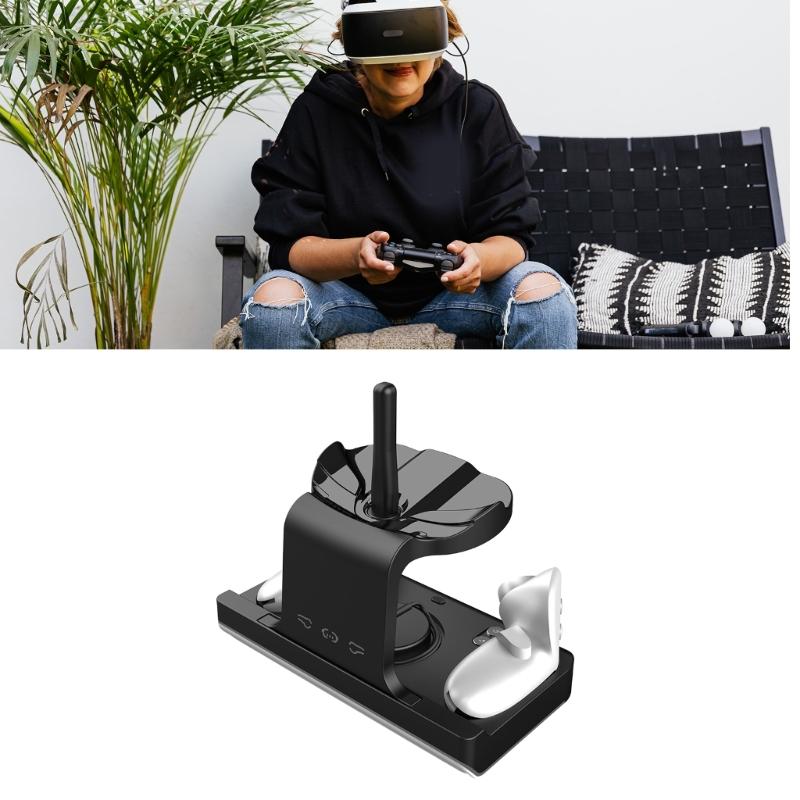 Charging Dock for 3 VR Headset Charging Stand Charging Station Headset Controllers High Speed LED Charging Stand