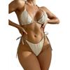 New Drawstring Strap Split Bikini Swimwear Bikini