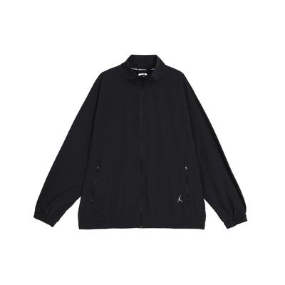 Unifarbene Stehkragen-Casual-Jacke mit Reißverschluss Damenjacke Schwarz FN5144-010