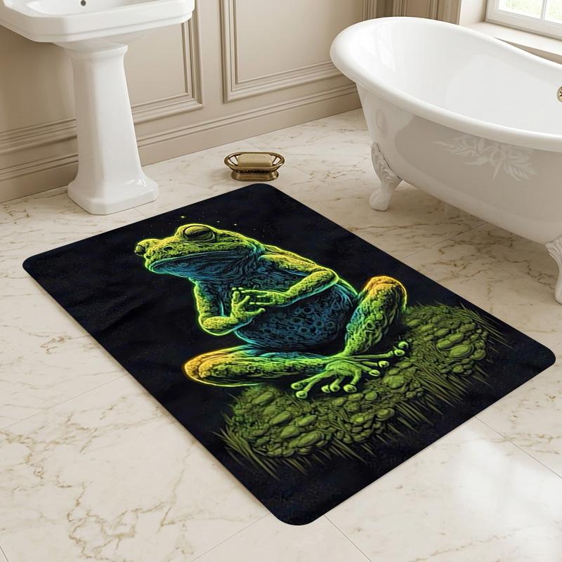 Meditation Frog Living Room Nonslip Area Rug Soft Carpet For Bedroom Game Playroom Sofa Office Home Decor Doormat Christmas Gift C926308