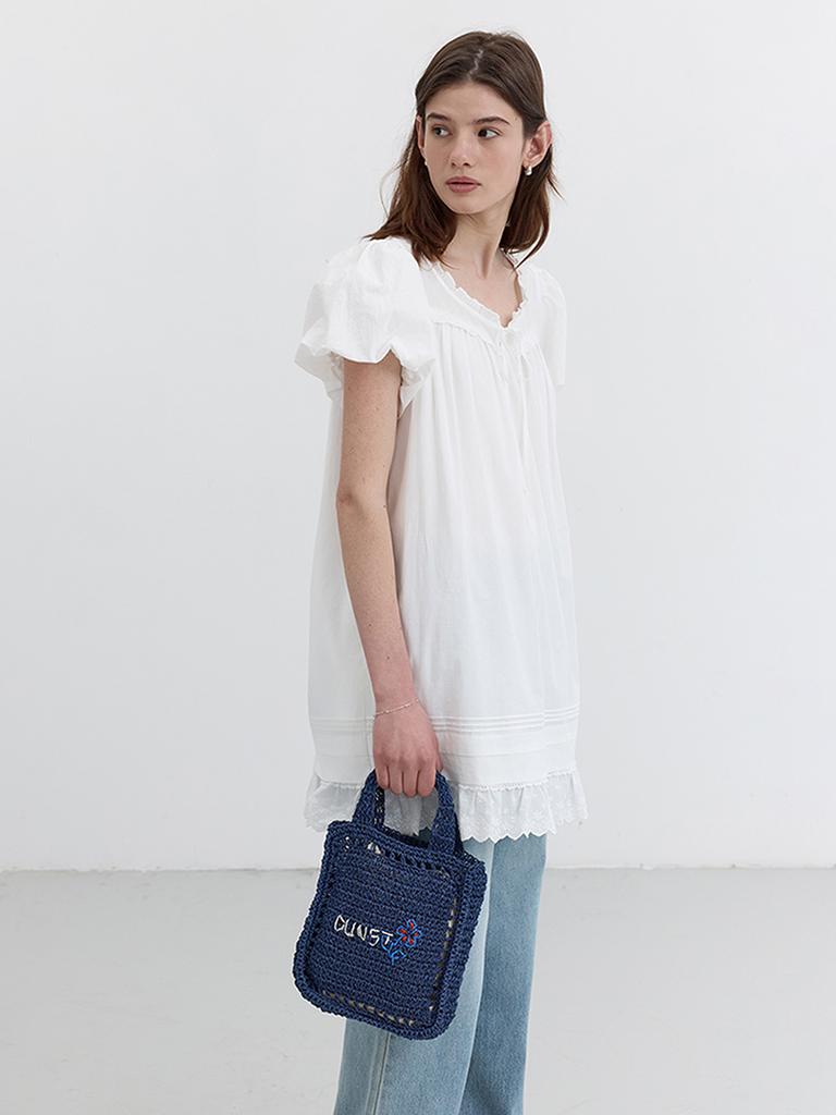 Dunst Hand Drawing Bloom Mini Bag_Udba5E216_Navy