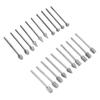 Set de 20 de bucăți Set de șlefuire în piatră, cu tijă de 3 mm, set de biți de șlefuit rotativ pentru sticlă, metal, piatră de jad
