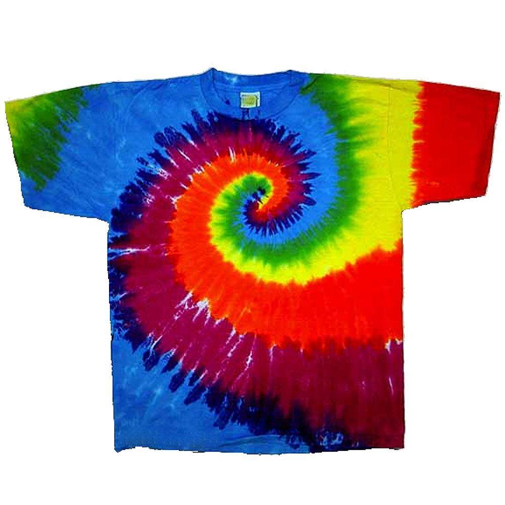 Rainbow Swirl Tie-Dye T-Shirt Large XXXL