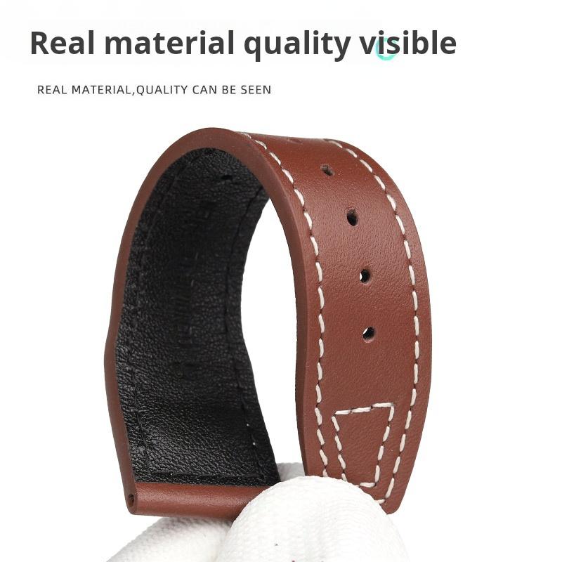20mm 21mm 22mm Niete Echtes Leder Uhrenarmband Für IWC Mark 18 Pilot Kleiner Prinz Vintage braunes Band Rindsleder Uhren Zubehör