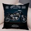 Colorful Motorcycle Cushion Cover Decor Vintage Style Bike Race  Pillowcase Soft Plush Pillow Case for Sofa Home Car 45x45cm