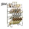 Countertop Spice Rack Stainless Steel Rack 2/3/4 Tier Condiment Organizer for Kitchen Counter Countertop Multi-purpose Multi-Layer Seasoning Bottle