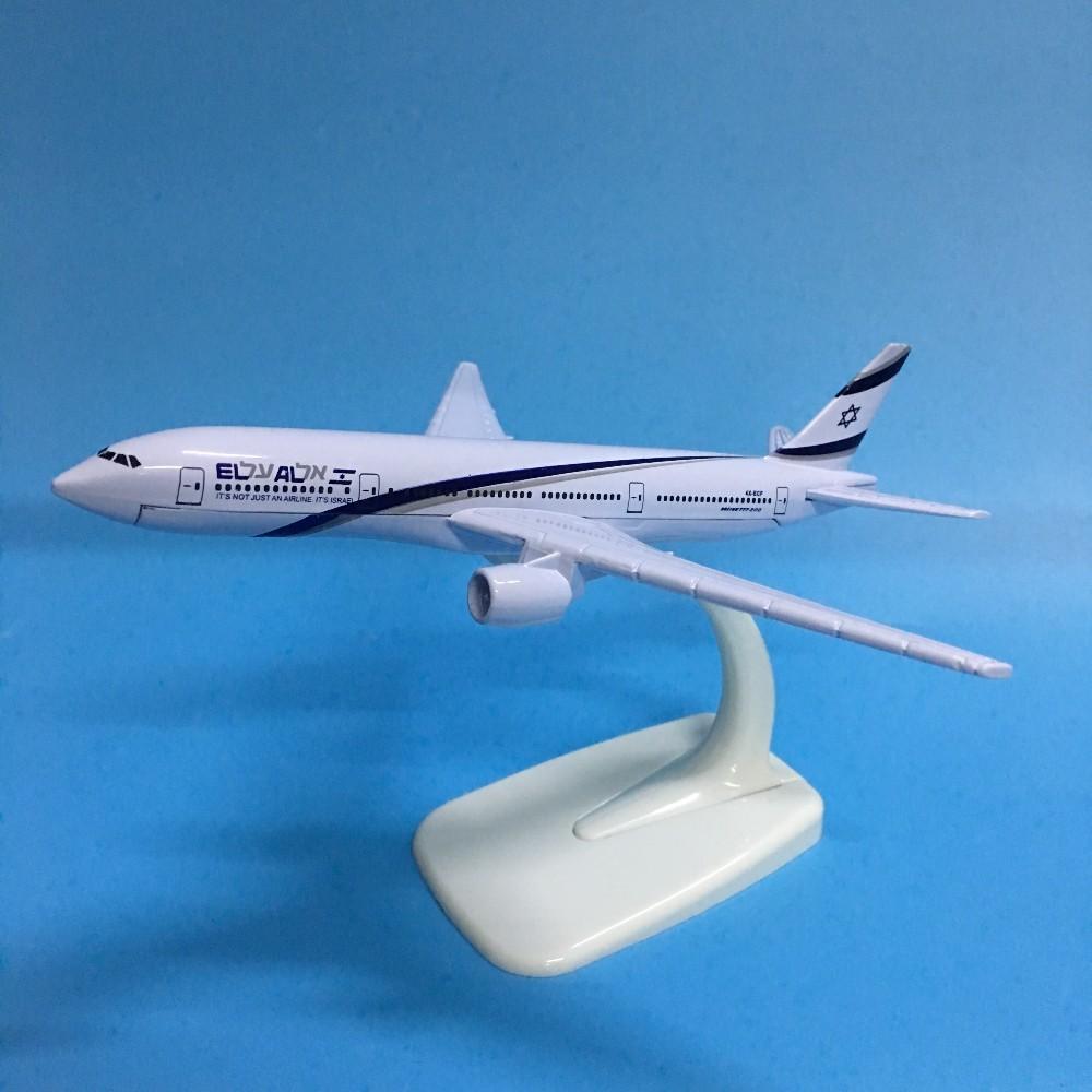 Jason Tutu Plane Model Airplane Israel Boeing B777 Aircraft Model Diecast Metal 1:400 16cm Model Airplanes Plane Toy Gift