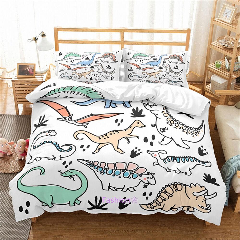 Dinosaur Single/Double/Queen/King Bed Quilt/Doona/Duvet Cover Set Pillowcase