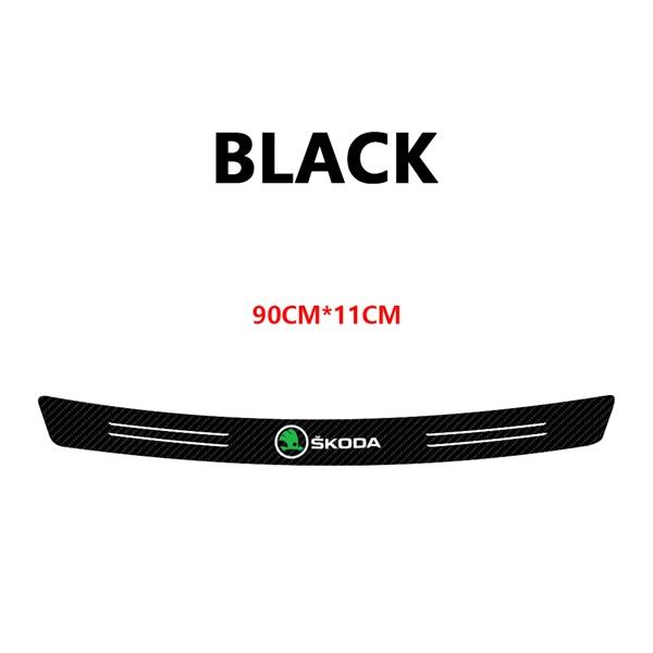 CGO1 Car Emblem Door Sill Protector Sticker Rear Trunk Film Accessories For Skoda Kodiaq Octavia Enyaq Kamiq Scala Rapid Superb MK2 3