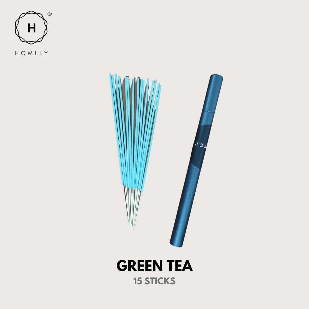 

Homlly Handmade Incense Stick (15 sticks) X2PCS Green Tea X2