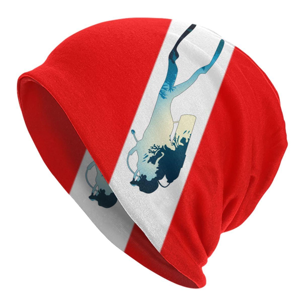 

Підводне плавання з прапором Merch Beanie Hat Scuba Diver Skullies Cap 2023 Спортивні кепки Подарунки для дорослих Аксесуари для підводного плавання Шапочки One Size