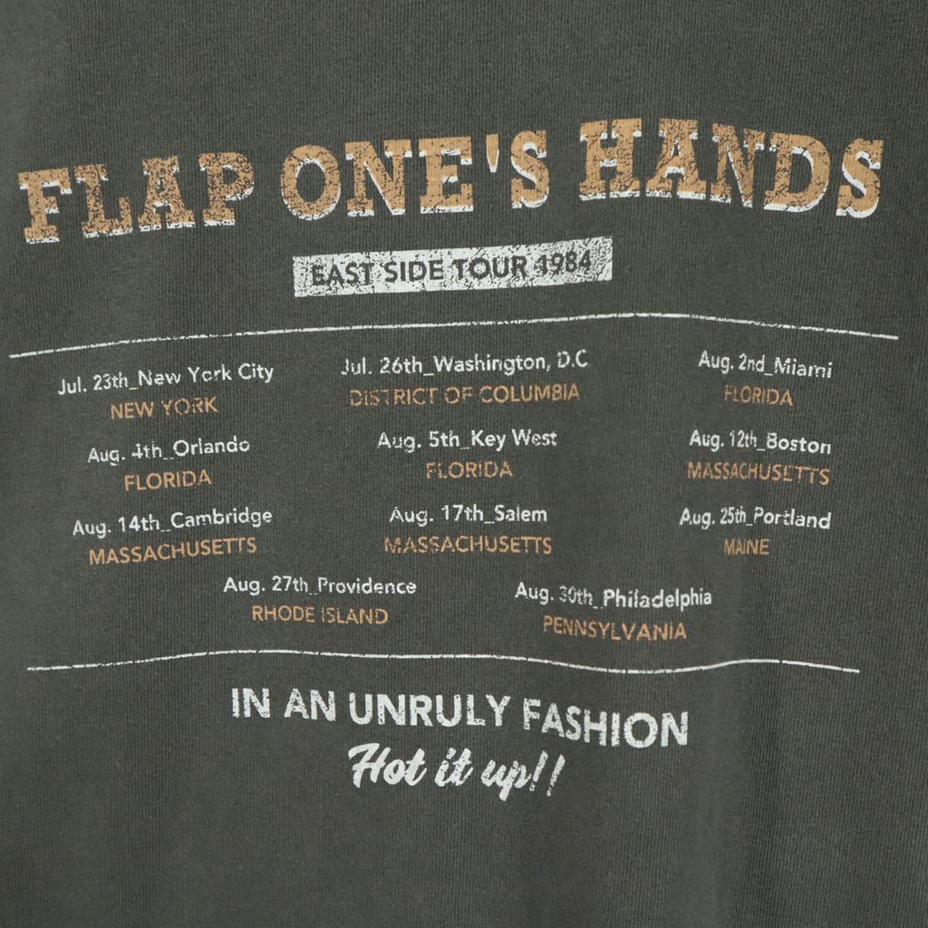 unused LOWRYS FARM Print Short sleeve T-shirt F Charcoal gray Women Used