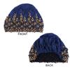 Elegant Glittery Chemo Cap Embroidery Beaded African Headwrap Muslim Inner Hijab Hat  For Women