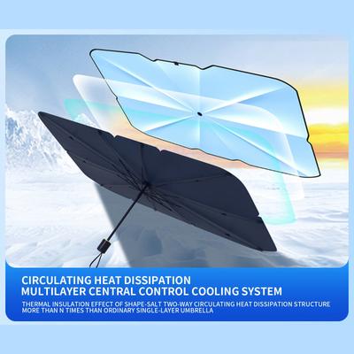 Car Sunshade Windshield Sunscreen Heat Insulation Sunshade Cross-border Summer Supplies Car Front Windshield Sunshade