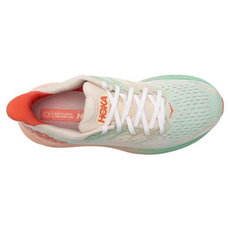 Hoka One One Clifton 8 Versatile Comfortable Fabric Slip-Resistant Durable Low-Top Casual Running Shoes Women Sneaker Pink Green 1119394-SGAS