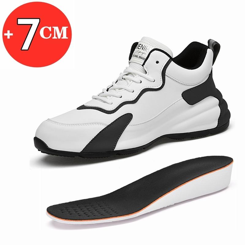 Man Lift Sneakers Elevator Shoes Height Increase Shoes for Men Height Increase Shoes Sport Casual Shoes Insole 7CM Tall Shoes