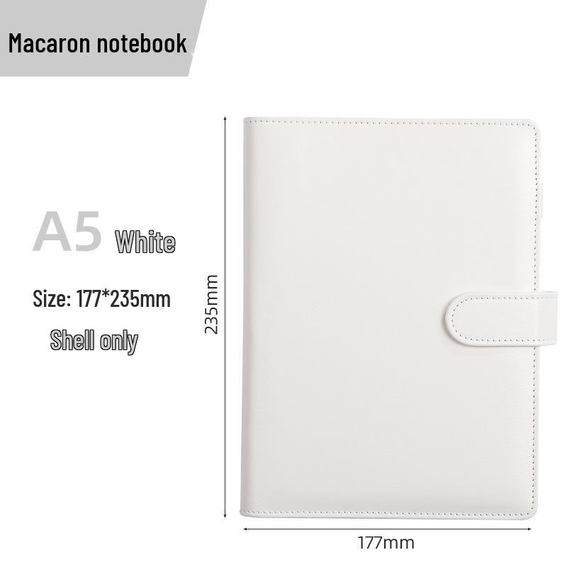 Macaron PU Loose-Leaf Notebook for Creative Budget and Financial Planning