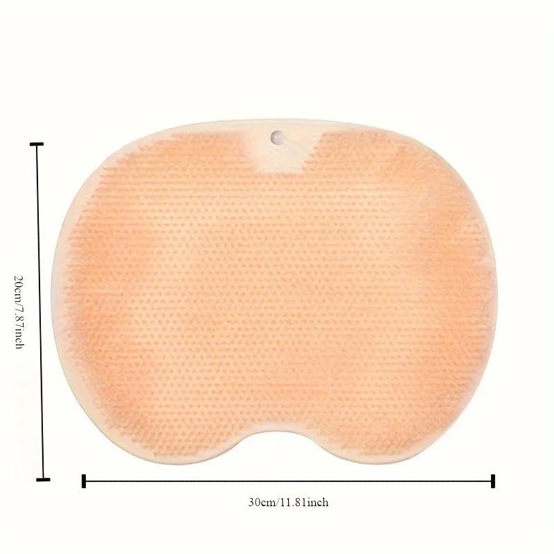 Silikon Badebürste Neue Silikon Badebürste Wandmontiert Rutschfest zum Rücken-Fuß-Schrubben für Faule Fußschrubb-Massagegerät
