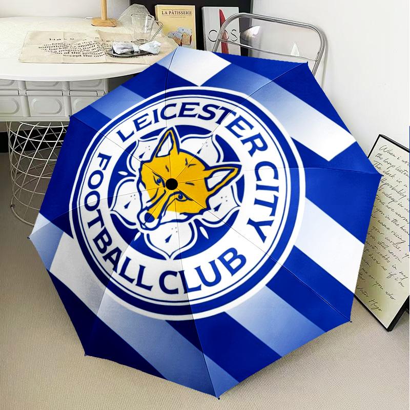 1PC City Football Club Printed Umbrella Folding umbrella, automatic umbrella 8-Frame for Travel, camping Fan gifts Christmas Gifts