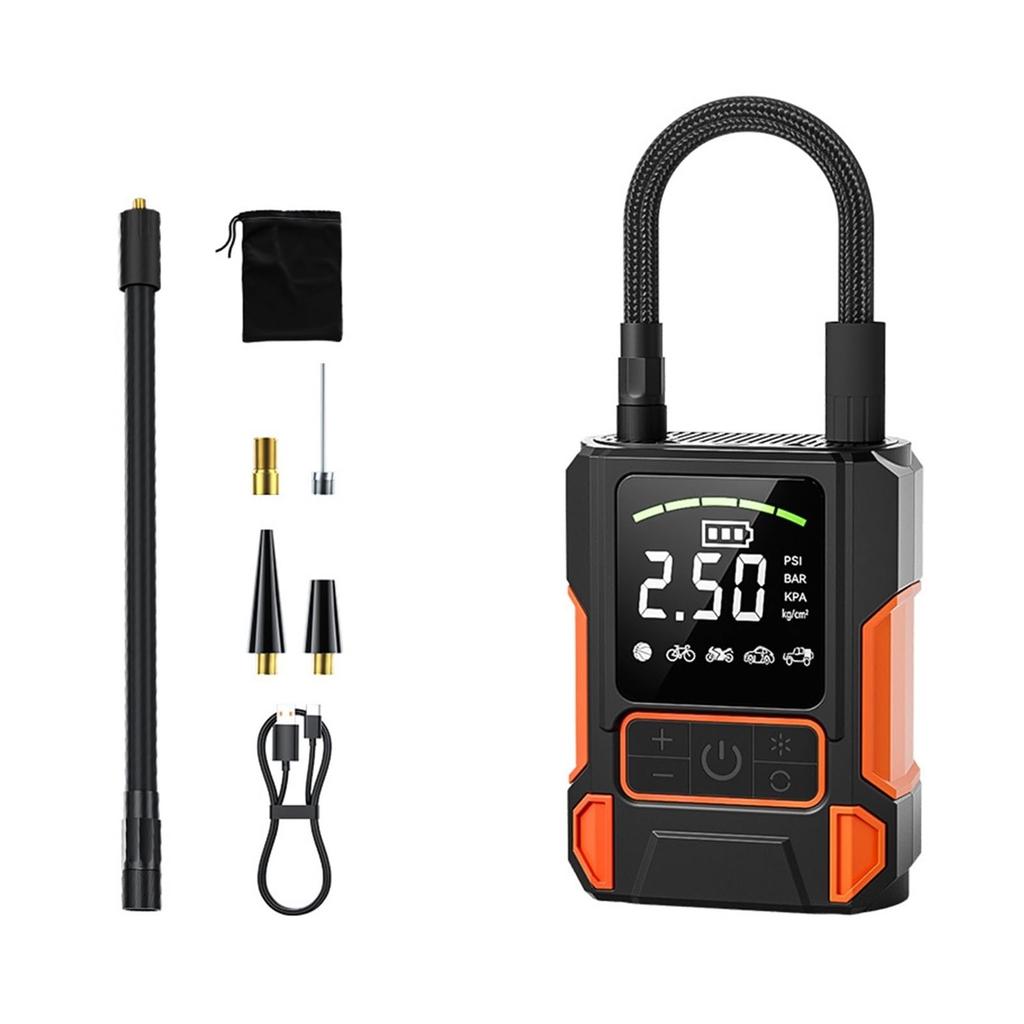 Electric Portable Compressor Inflation Fast Charging With LED Light Tire For Cars Motorcycles,Electric