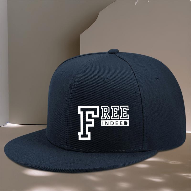 Free Indeed Graphic Print Baseball Cap Unisex Polyester Streetwear Casual Snapback Hat