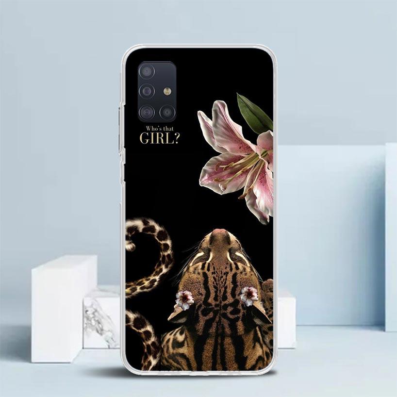 

Pink Leopard Print Soft Cover for Samsung Galaxy A12 A22 A32 A52 A72 A02S Phone Case Note 20 Ultra 10 S10 Plus A51 A71 A50S A20S Samsung Note 10 Plus