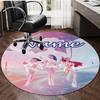 Personalized K-KPop Demon Hunters Round Chair Office Rug - Perfect for Mat, Office Chair & More - Ideal Gift for Birthdays and Holidays