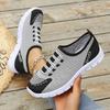 Women's Spring Breathable Knit Slip-On Lightweight Casual Shoes, Comfortable Fashionable Footwear, Available In Large Sizes.