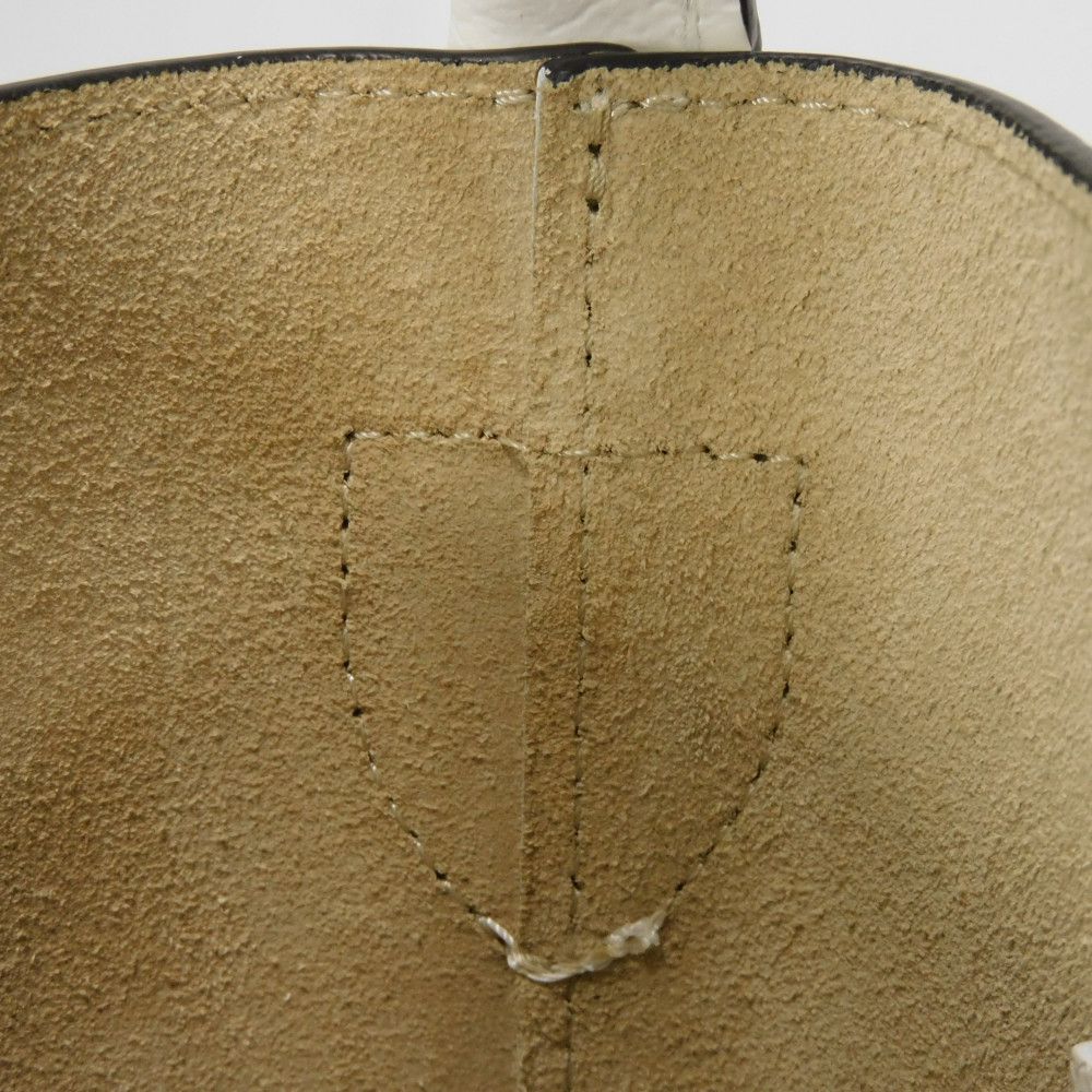 Used Epurée Small Bucket Bag 12768 10161HYZ007 7922 Current Model White Cowhide Leather Cuir d'Ursie Women's from