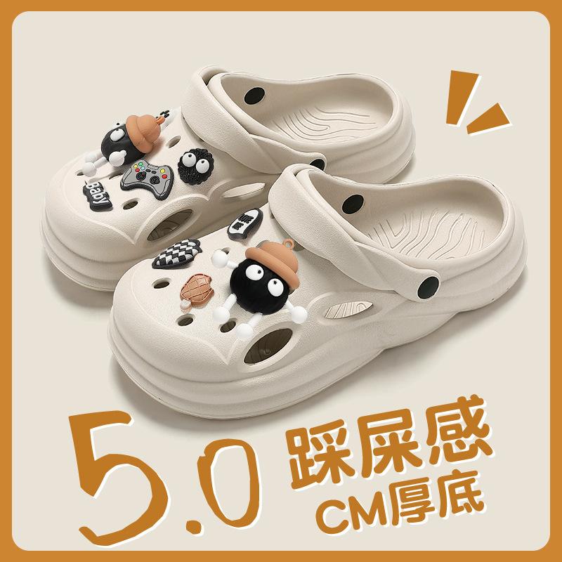 Hole shoes, new beach non-slip and wear-resistant outdoor driving sandals for summer wear