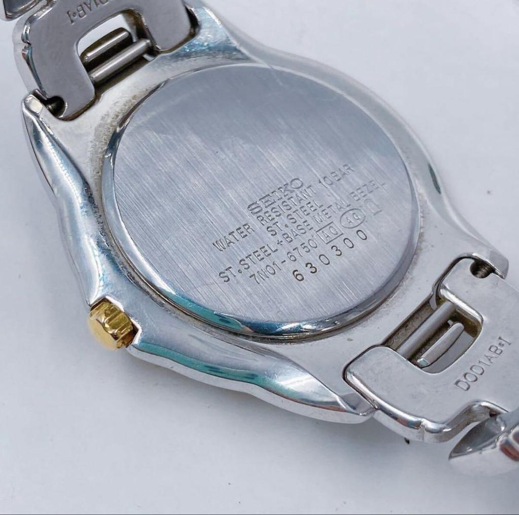 [USED] 9FM108 SEIKO Lucent Watch 7N01-6750