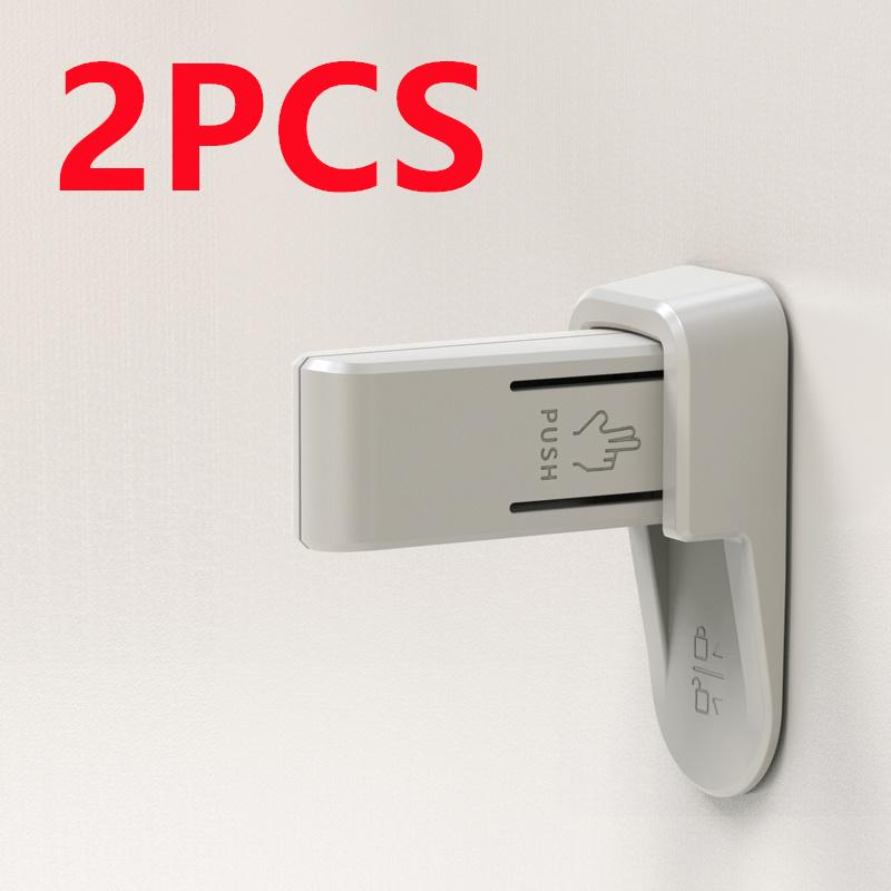 

Домашнее универсальное защитное устройство из АБС-пластика для детей. Простая установка. Замки с защитой от открытия. Ручка дверного замка. Детский безопасный дверной замок. красный