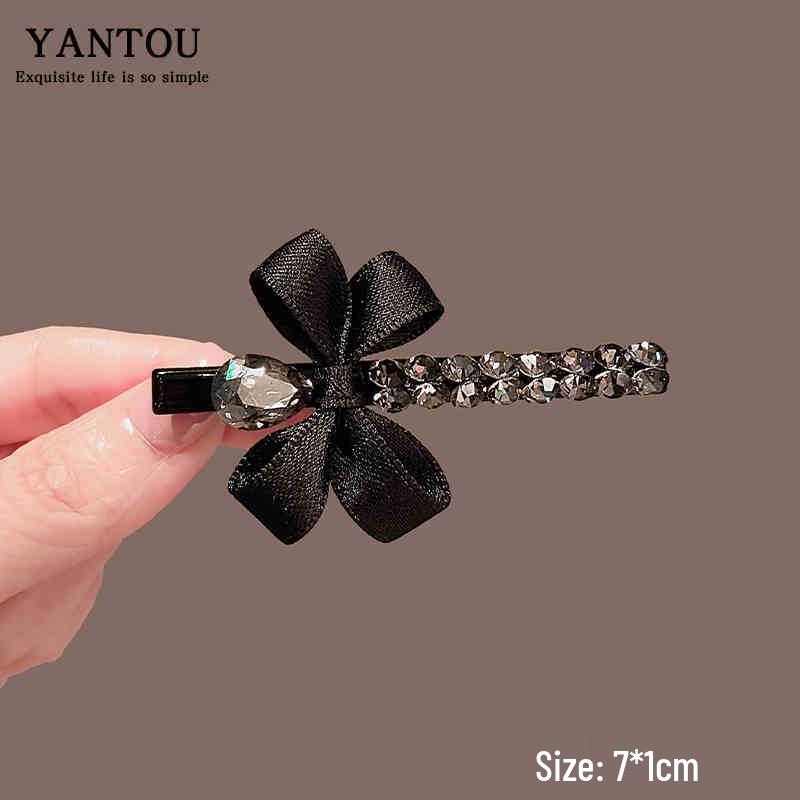 Korean Floral Rhinestone Pearl Hair Clip for Women