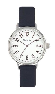 [Follow] Watch Kalanchoe Rubber Watch N04524A-1 BKWH Women's Black
