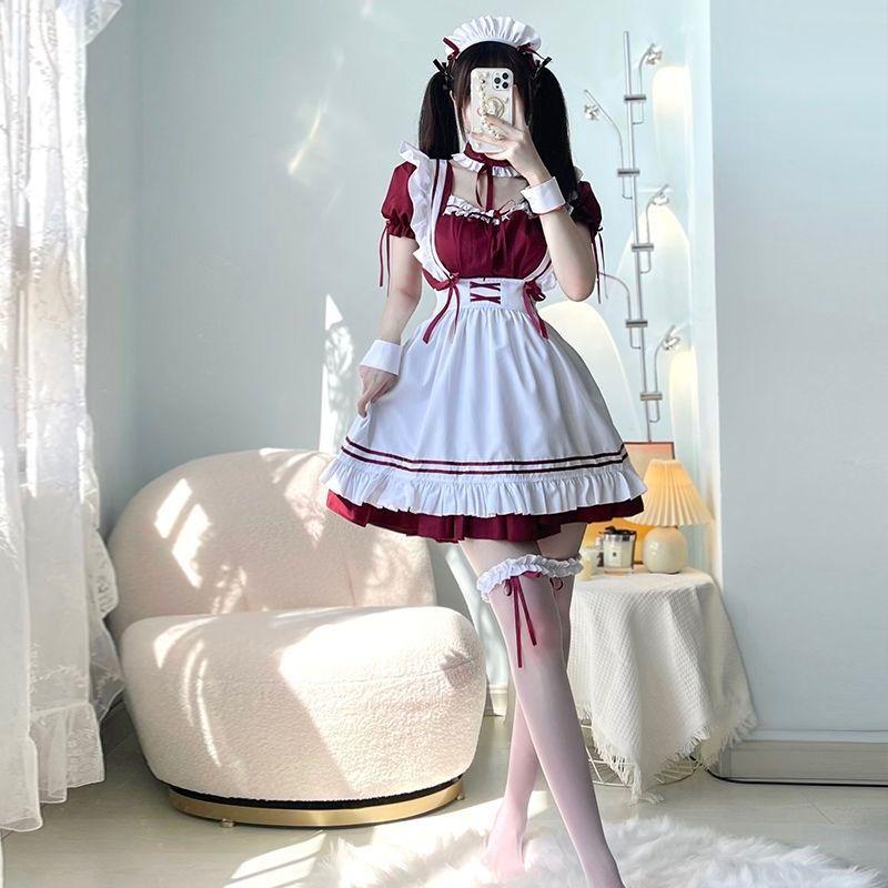 Kostým pro služebnou Cos Roztomilé šaty pro služebnou ve stylu Lolita Sexy Uniform Dámská souprava