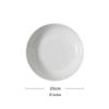 Zhishi Pure White Round Salad Bowls