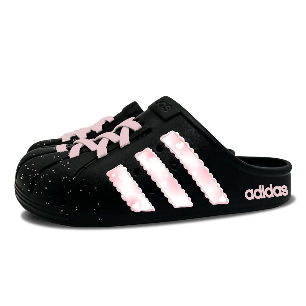 adidas ADILETTE CLOGS Mist Island Clogs Unisex Black JH9848(team-2180)
