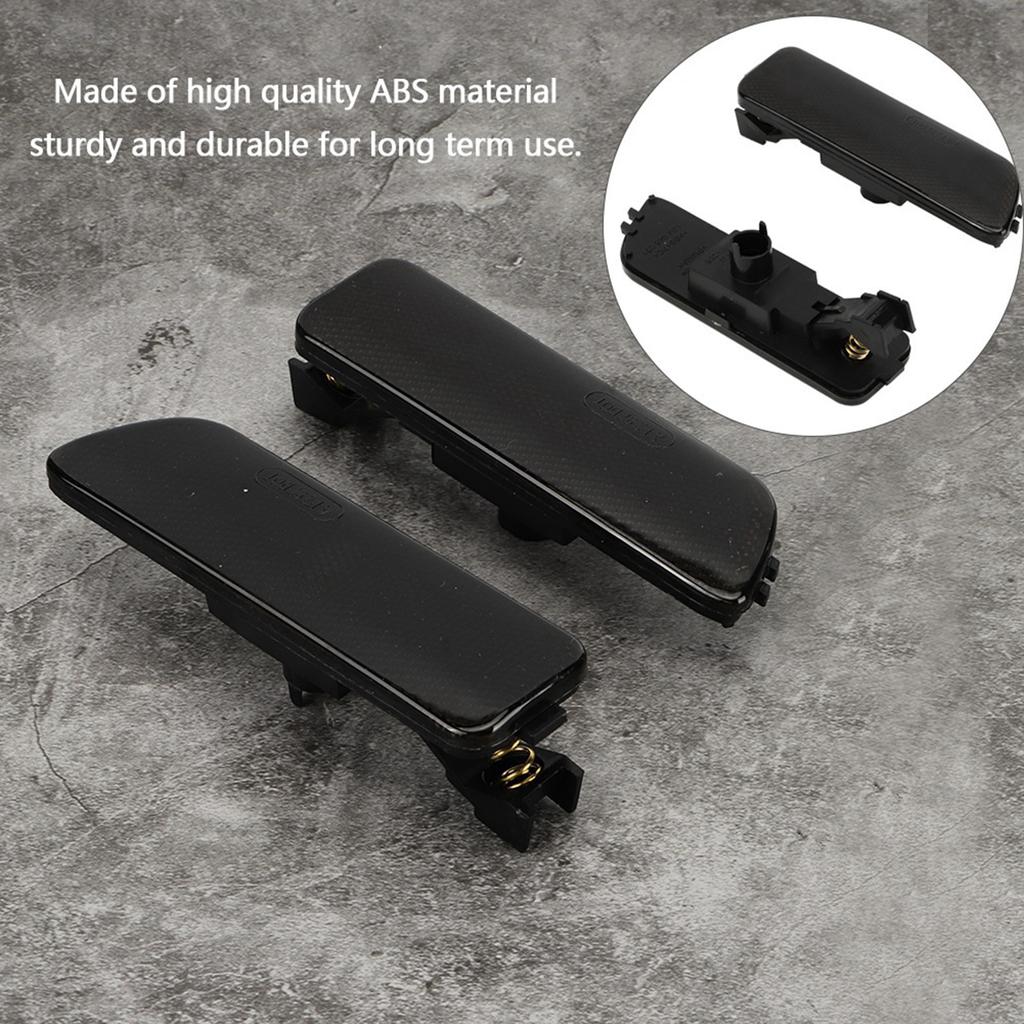 1 Pereche Semnalizator Lateral de Bară Fumuriu Carcasă pentru MK4 617215181853 (Negru)