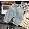 Children's Jeans Spring and Autumn Boys' Pants Simple and Fashionable Spring Loose Pants