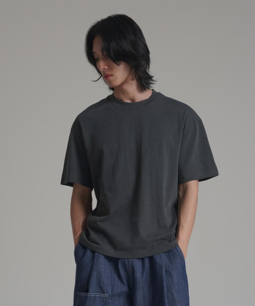 Noming [2Pack] Loose Fit Crop Pigment Short Sleeve (4 Colors)