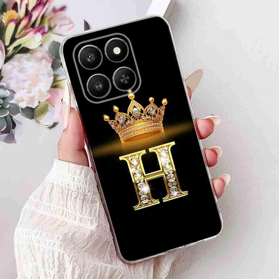 

For Honor 400 Smart 5G LGN-NX1 Case Lucky Letter New Crown Soft Silicone TPU Cover For Huawei Honor 400Smart 5G Protective Cases Honor 400 Smart 5G