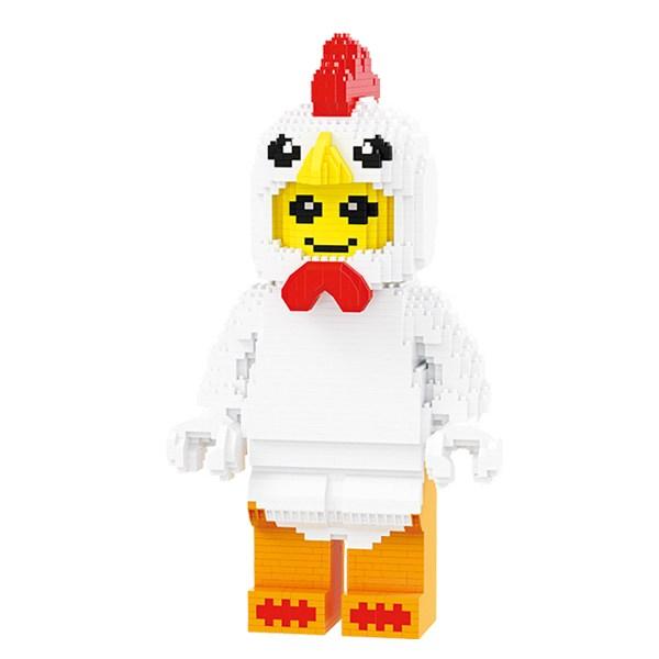 

alife nanoblock большая человеческая курица, разные цвета, популярные корейские игрушки