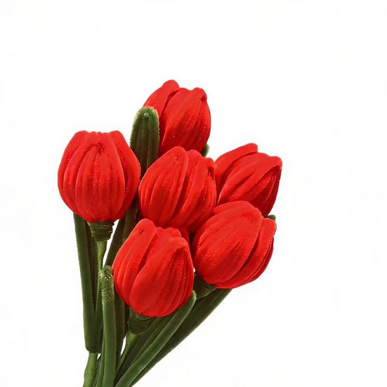 Acul de curățat pipe Finisat Flori Lalea Flori Artificiale Handmade Meșteșug Cadouri pentru Femei Mamă Soție