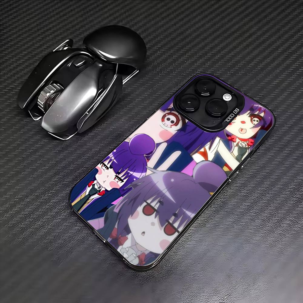 Anime D-Dark G-Gathering Phone Case For iPhone17,16,15,14,13,12,11 Plus,Pro Max Colored Silver Plated Inside Cover
